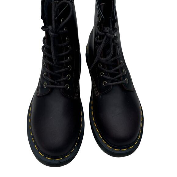 Dr Martens Combat Boot Dark Brown Leather Wintergrip Womens Size 9 Men Size 8 - Picture 7 of 11